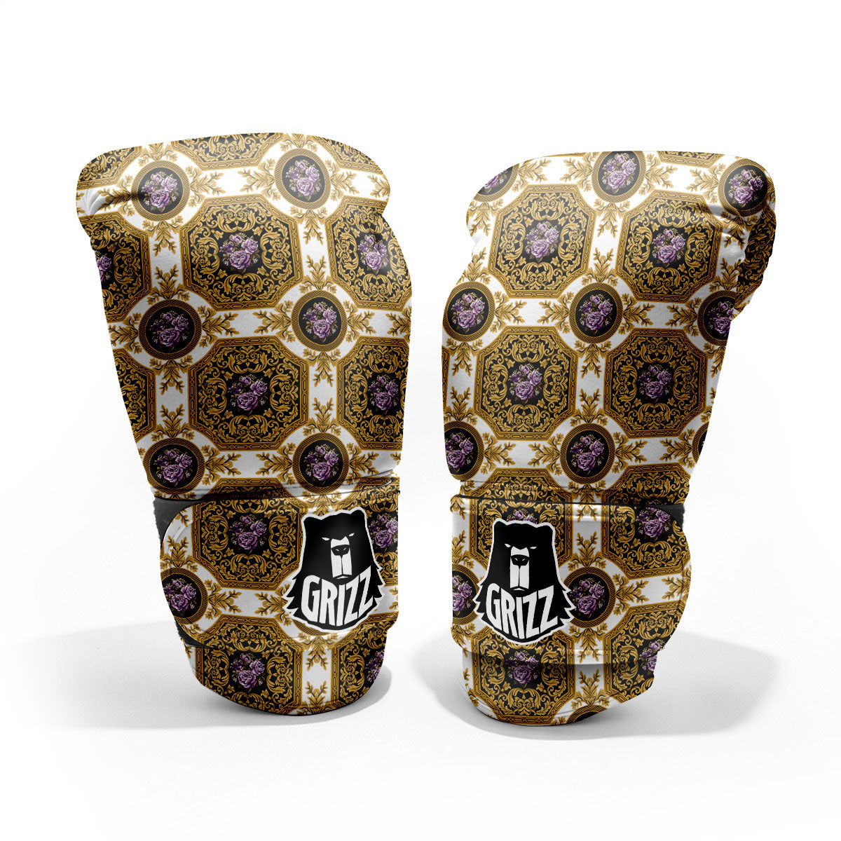 Western Damask Ornamental Print Pro Boxing Glove