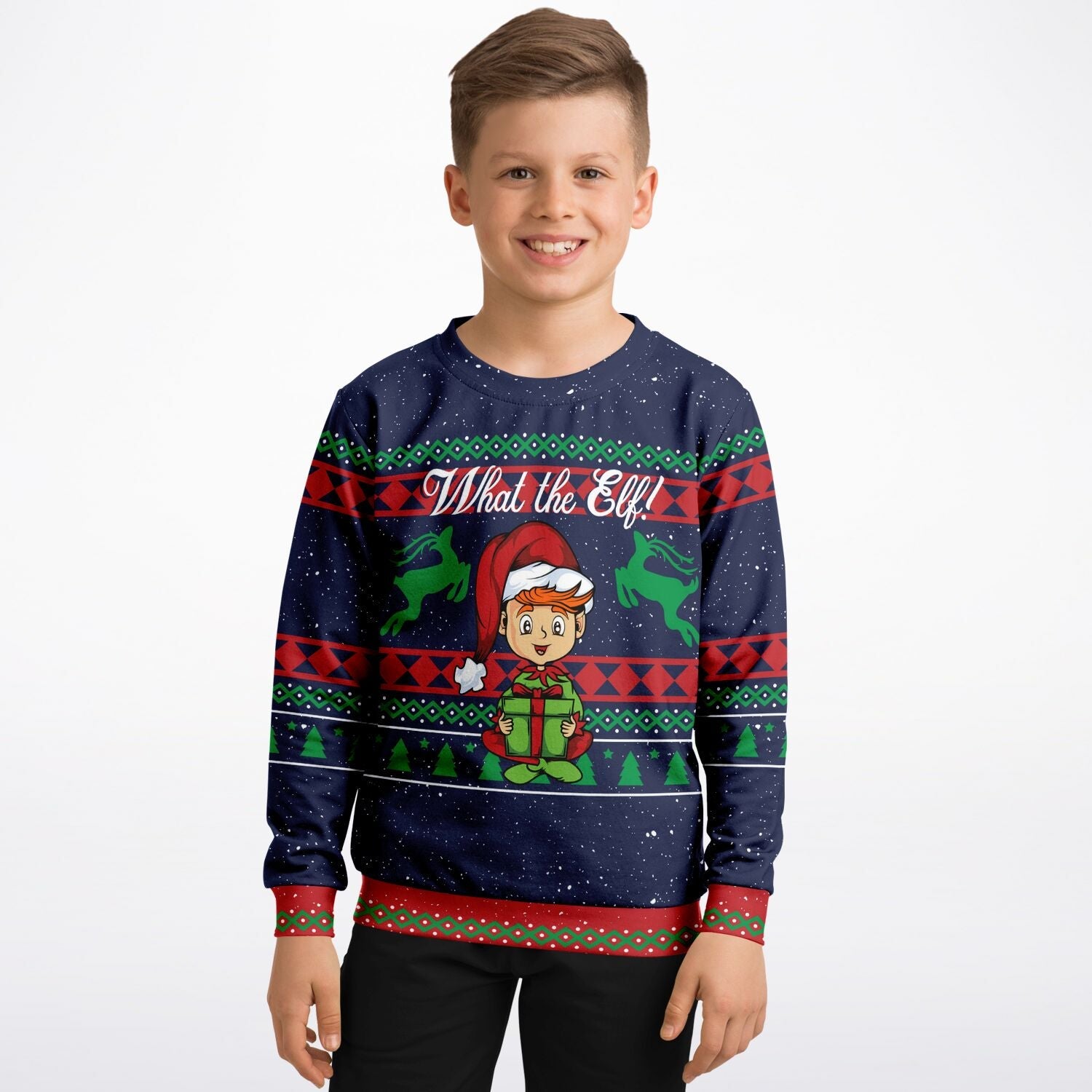 What the Elf Ugly Christmas Sweater-grizzshop