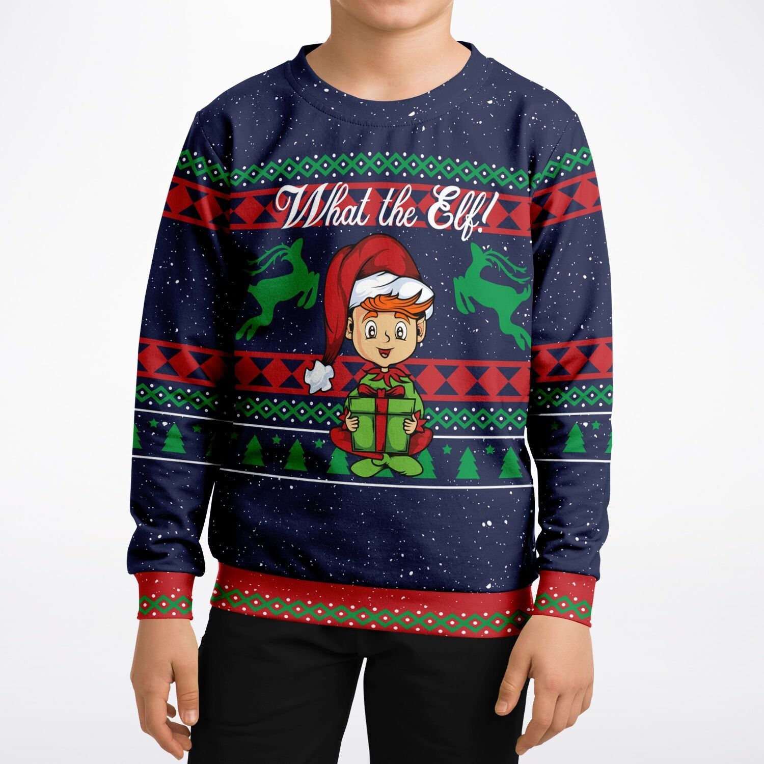What the Elf Ugly Christmas Sweater-grizzshop