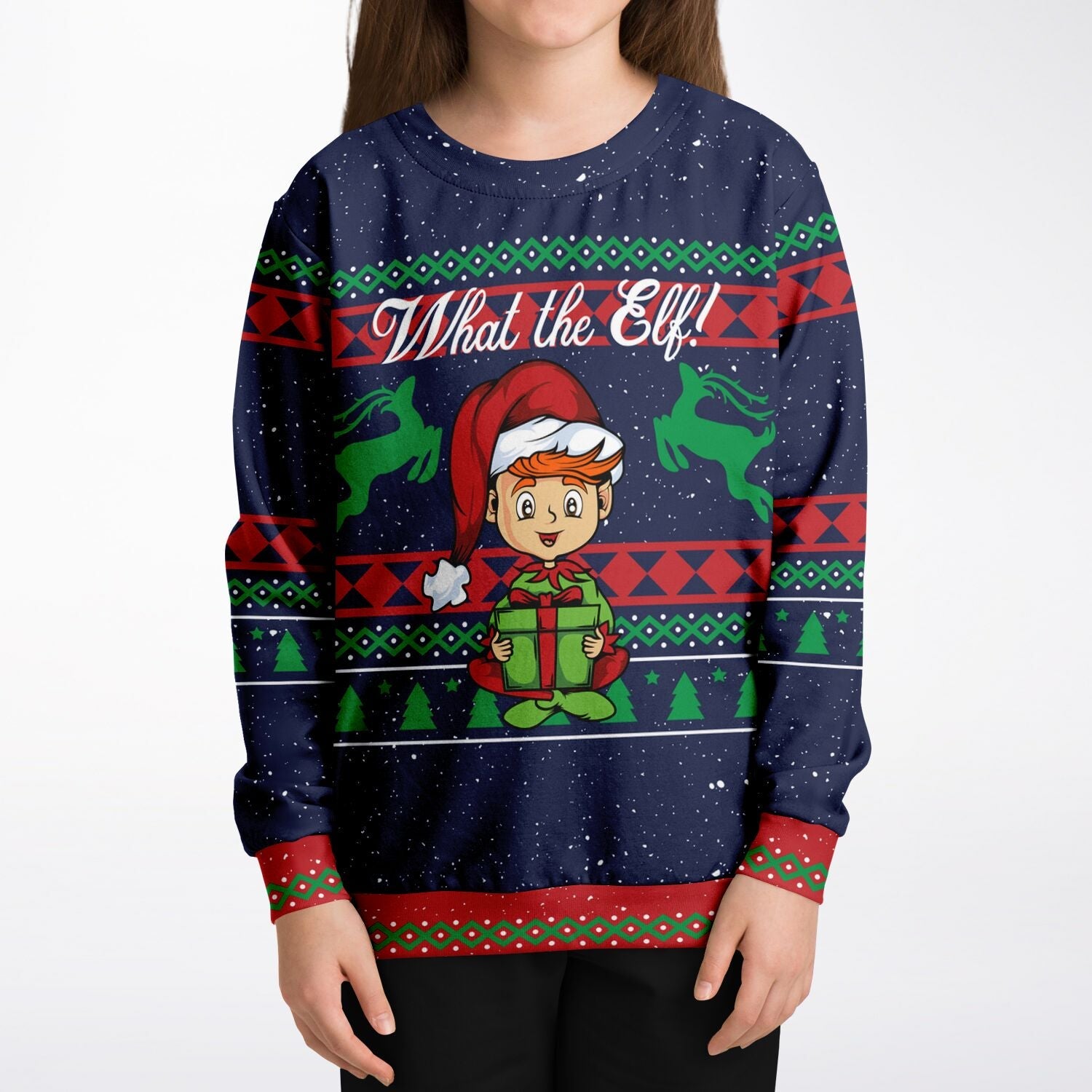 What the Elf Ugly Christmas Sweater-grizzshop
