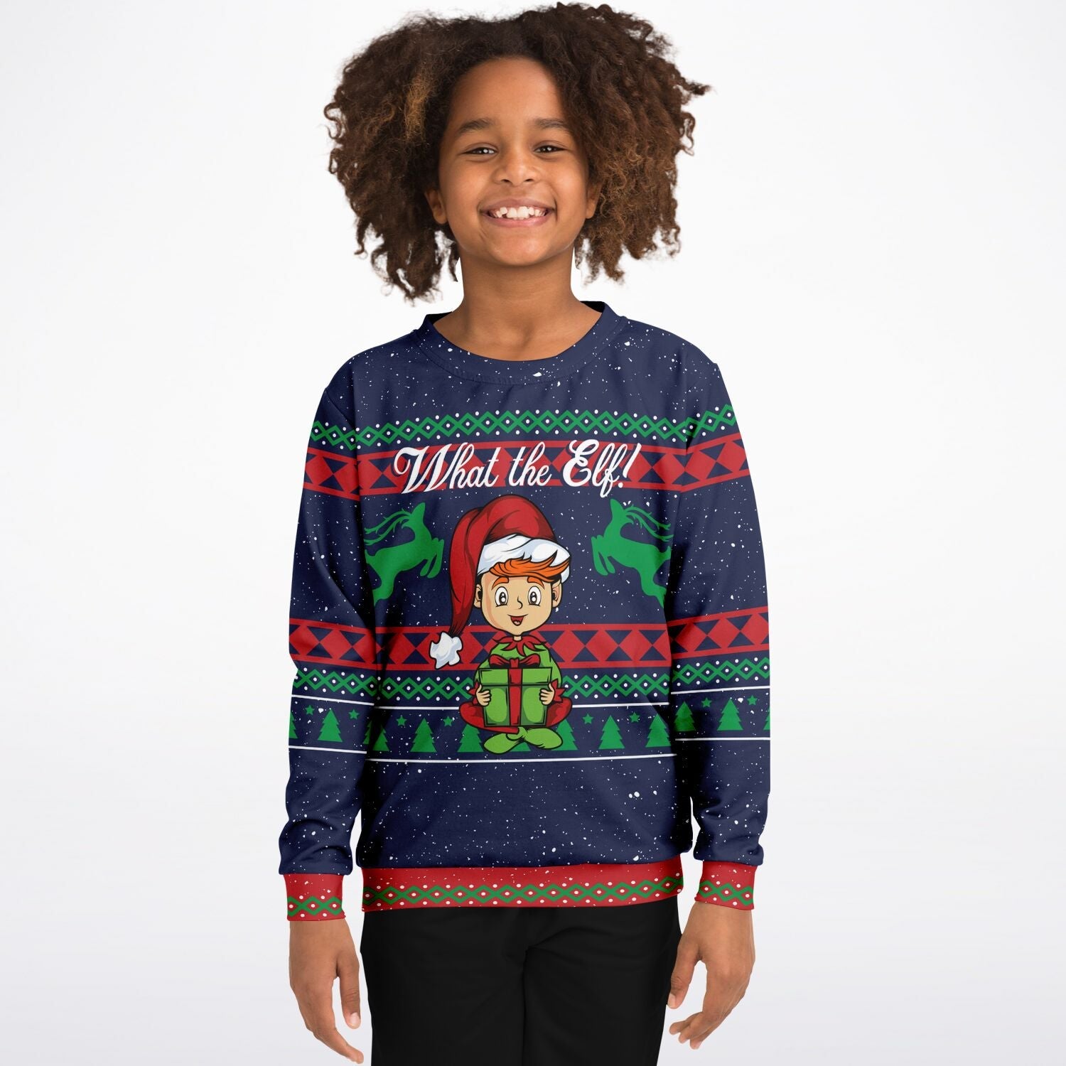 What the Elf Ugly Christmas Sweater-grizzshop