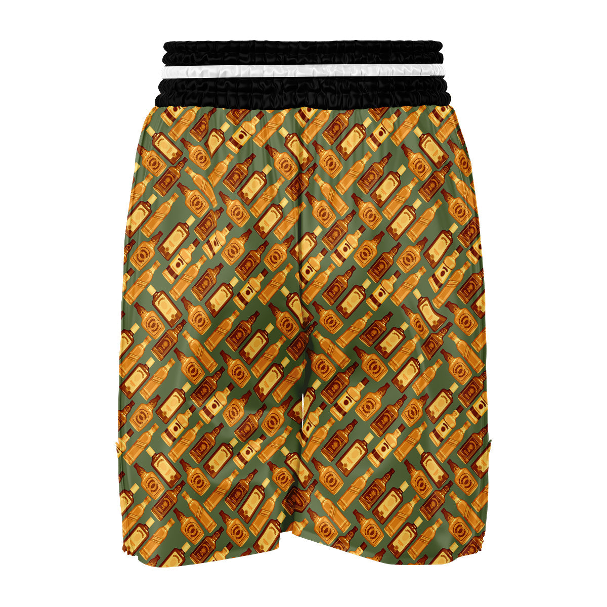 Whisky Vintage Print Pattern Boxing Shorts-grizzshop