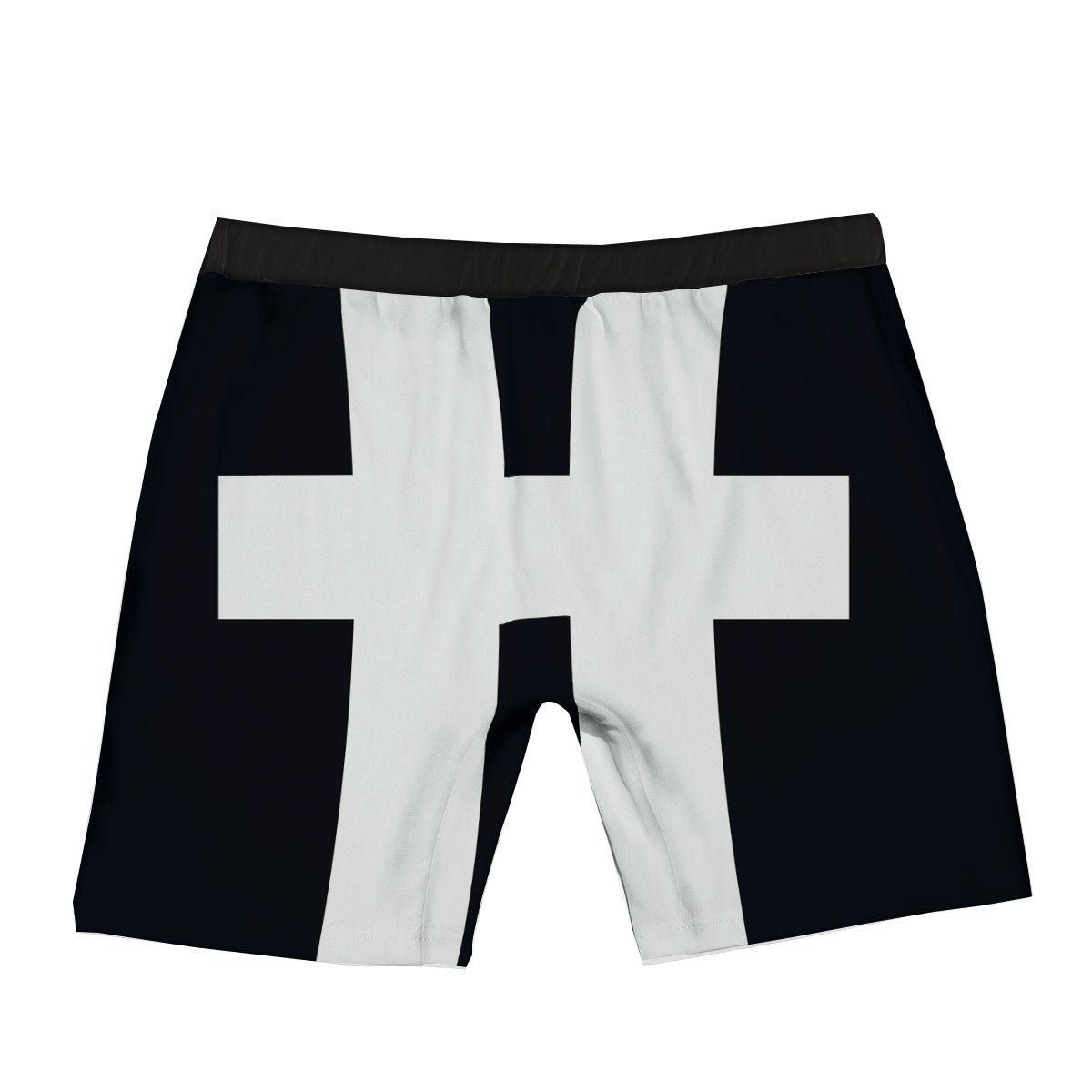 White And Black Pisces Sign Print Boxer Briefs-grizzshop