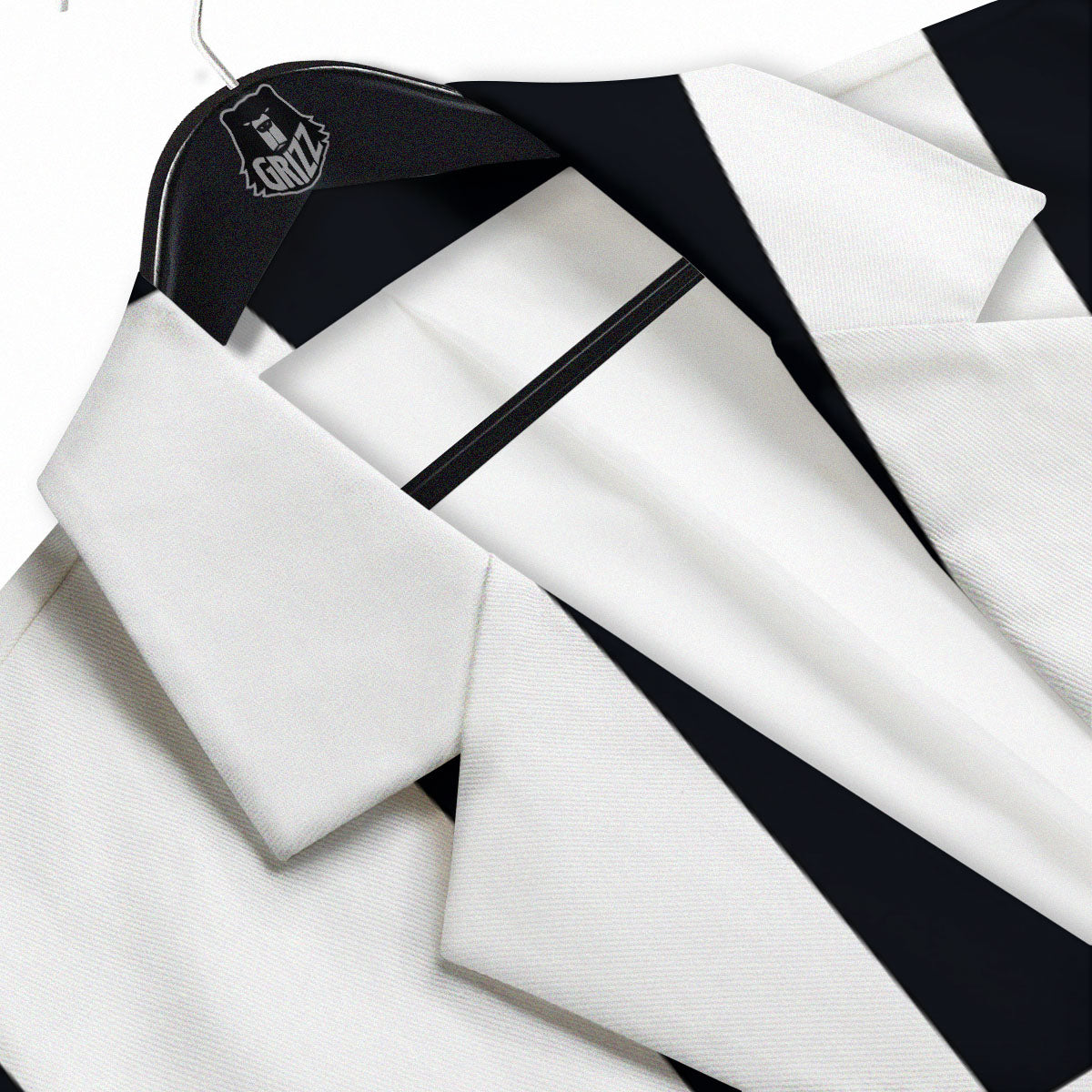 White And Black Pisces Sign Print Men's Sport Coat-grizzshop