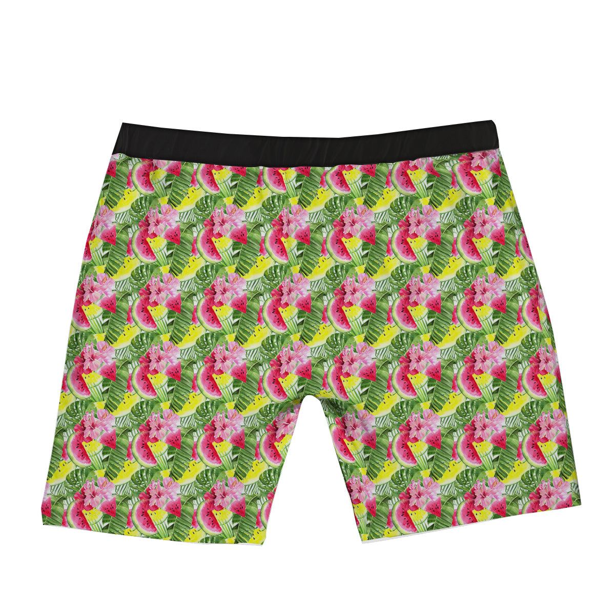 White And Blue Floral Glen Plaid Print Boxer Briefs-grizzshop