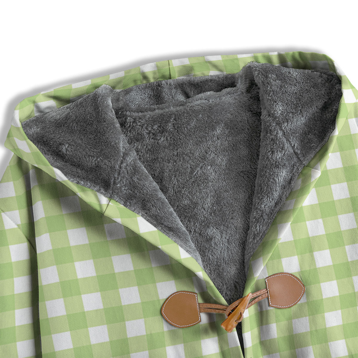 White And Green Check Print Pattern Men's Windbreaker Jacket-grizzshop