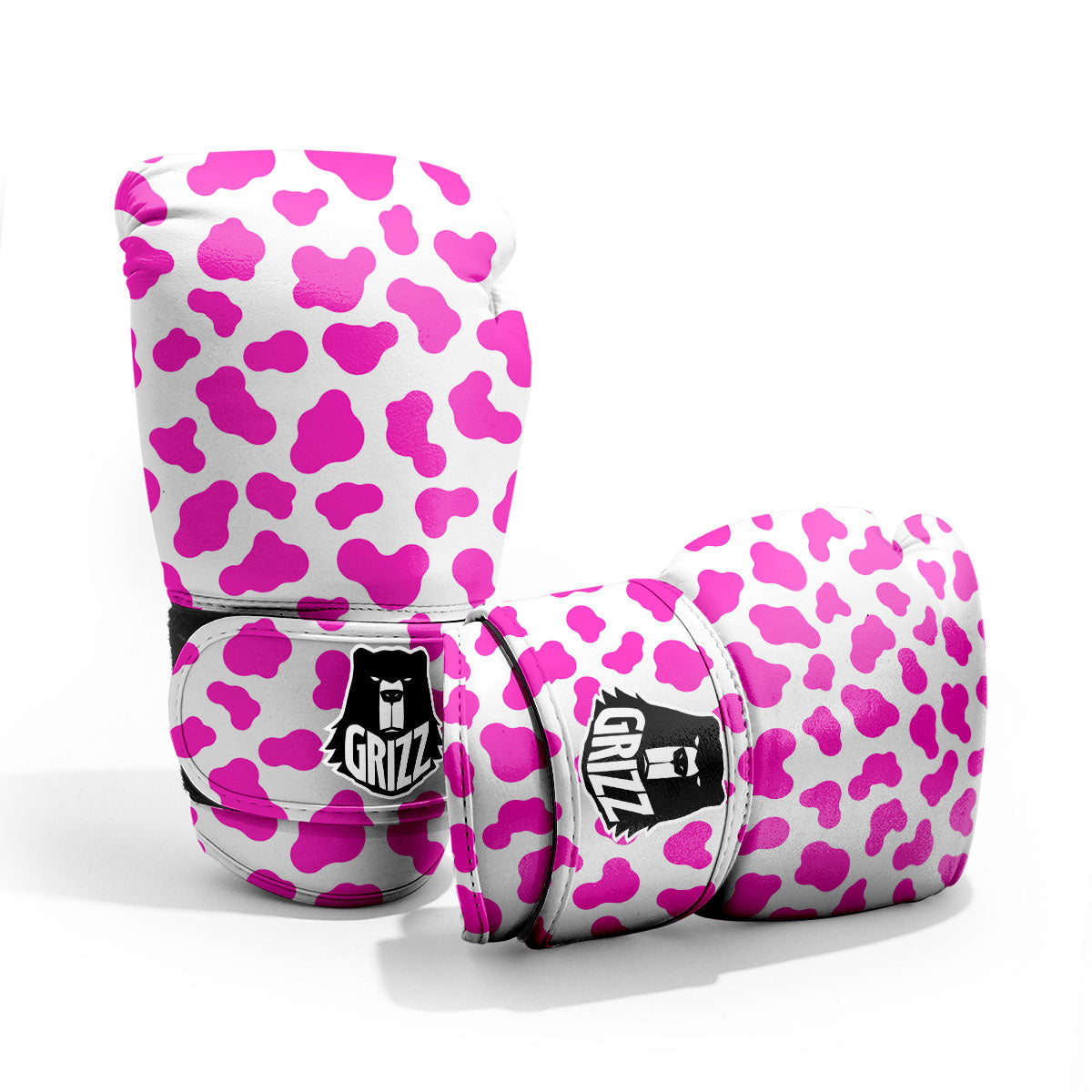 White Cow And Hot Pink Print Pro Boxing Glove