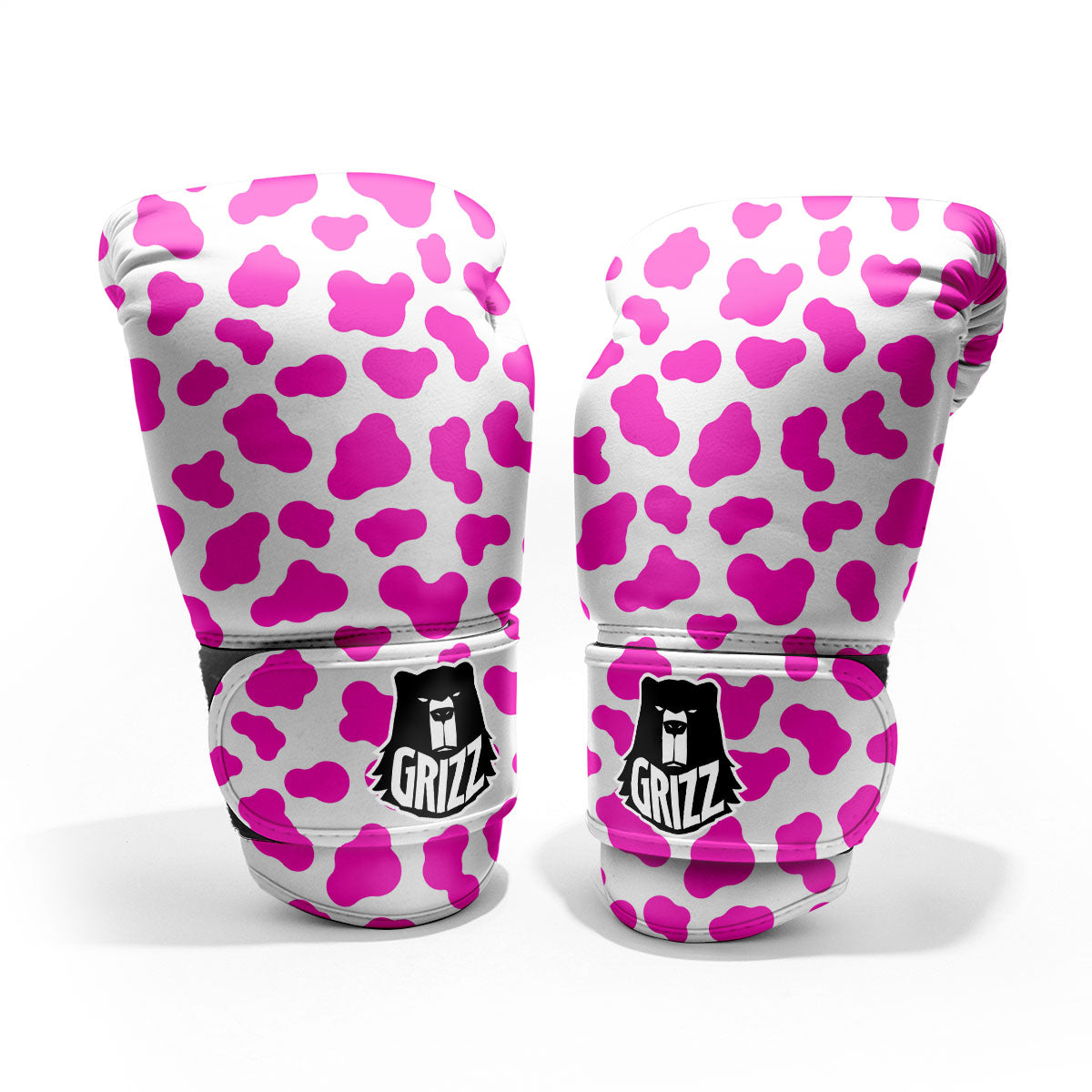 White Cow And Hot Pink Print Pro Boxing Glove