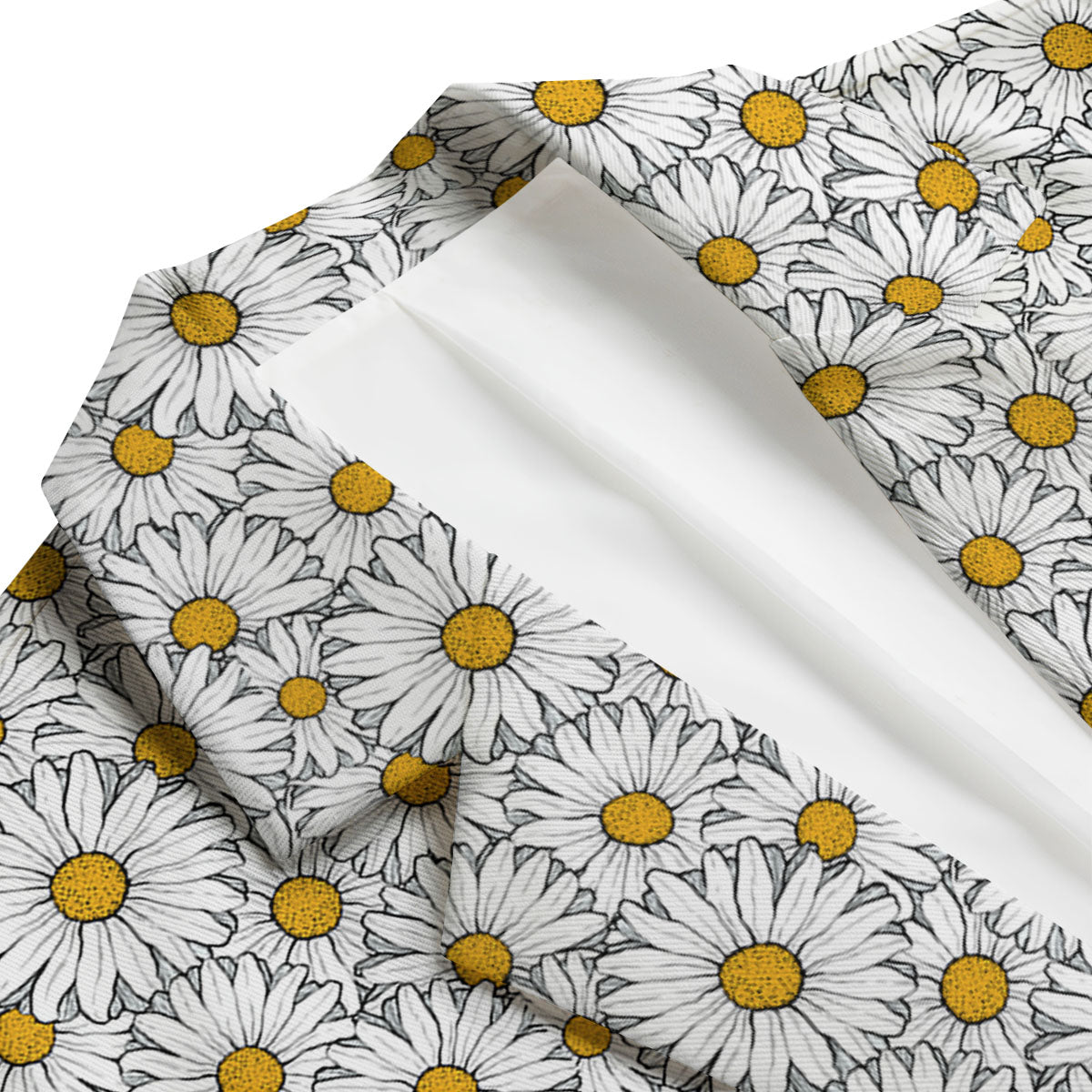 White Daisy Men's Blazer-grizzshop