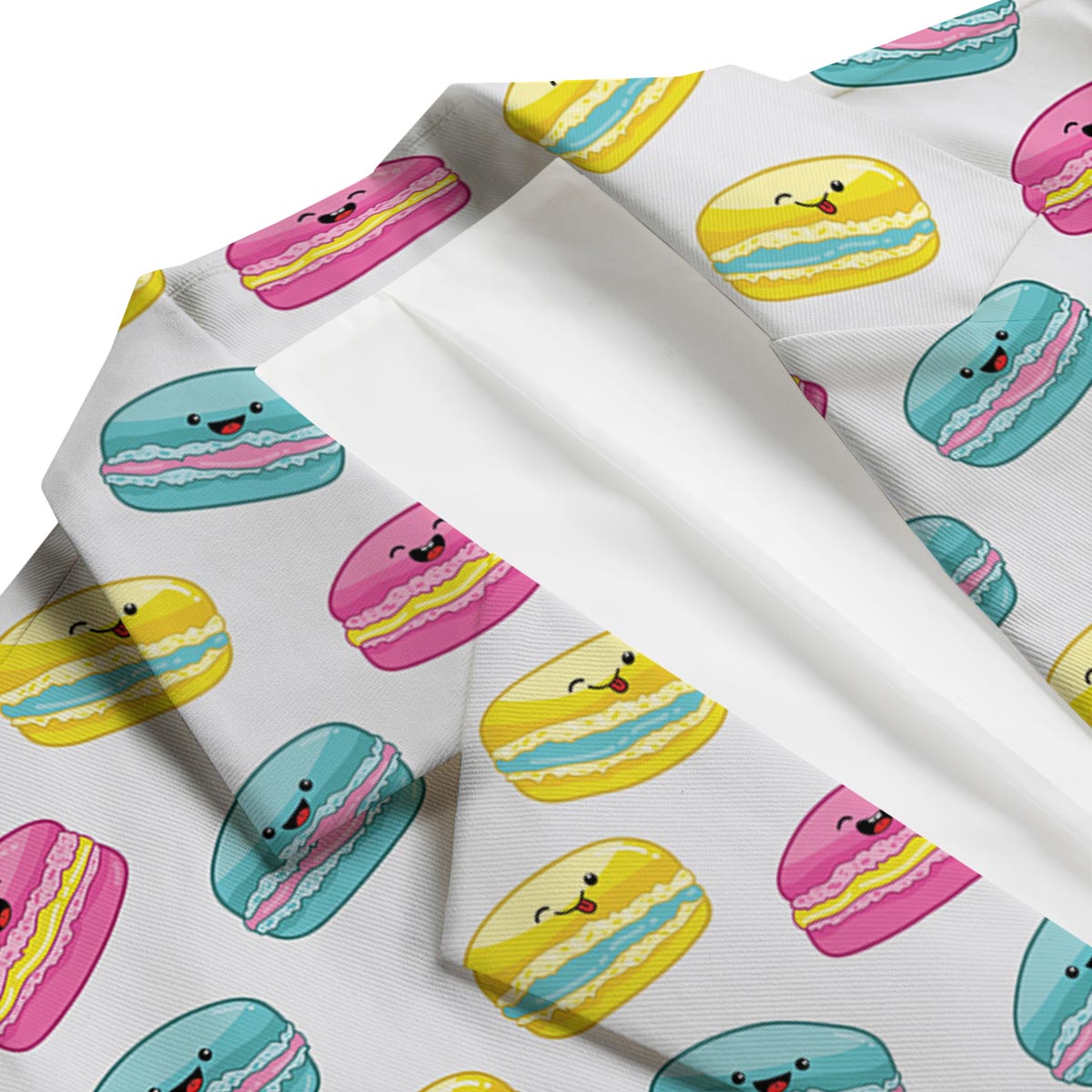 White Macaron Men's Blazer-grizzshop