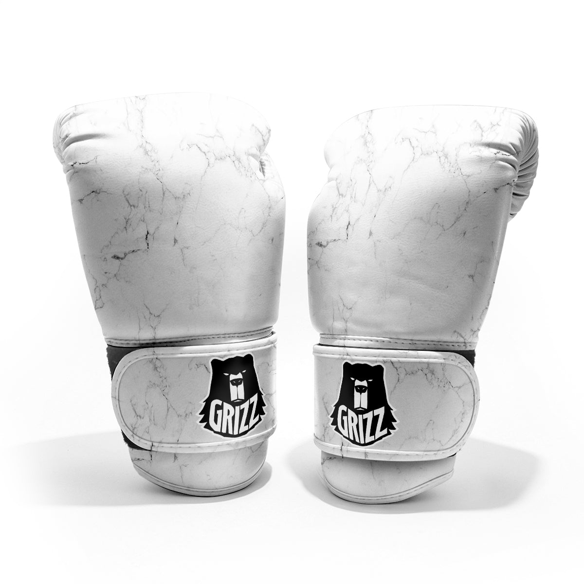 White Marble Pattern Sparring Gloves-grizzshop