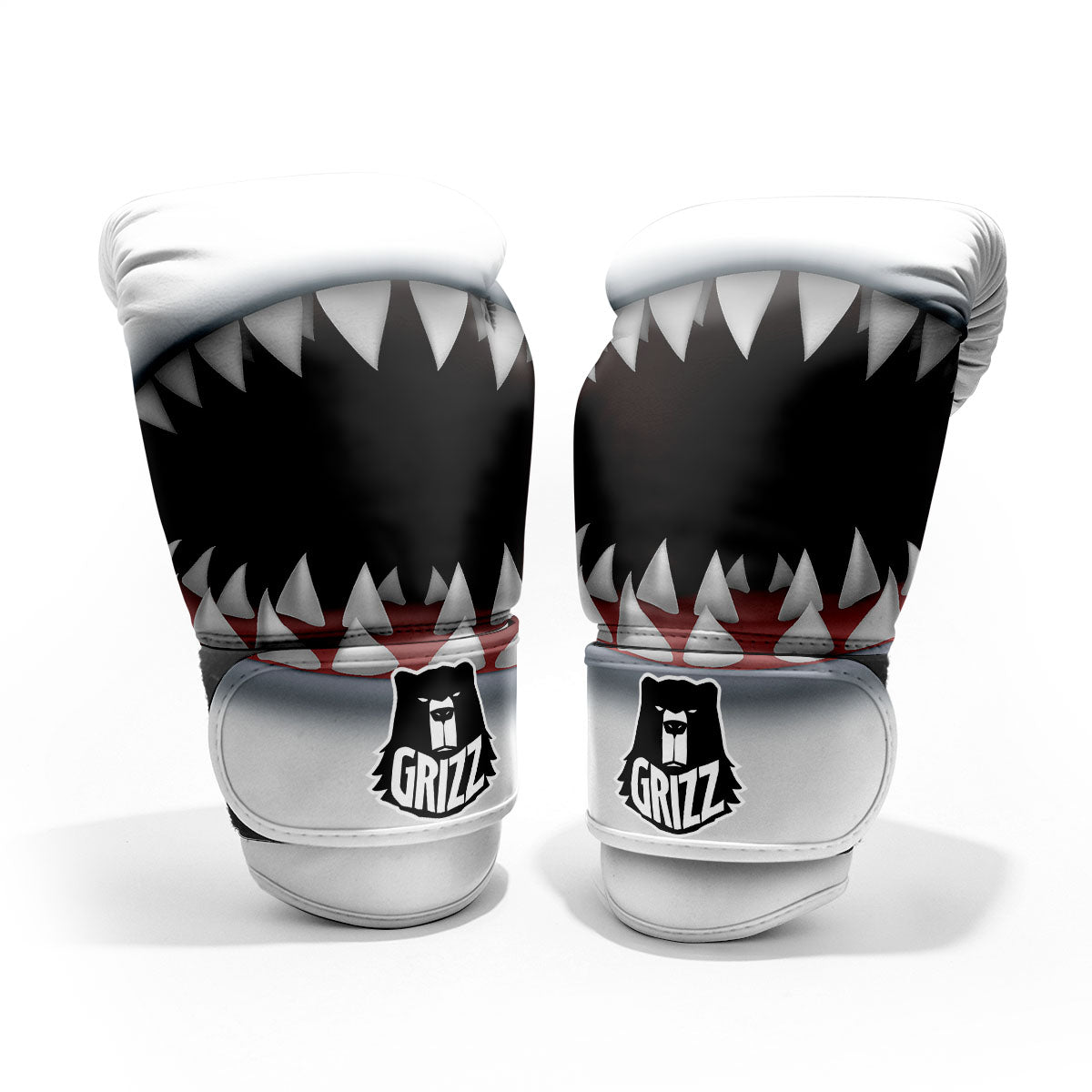 White Shark Open Mouth Print Pro Boxing Glove