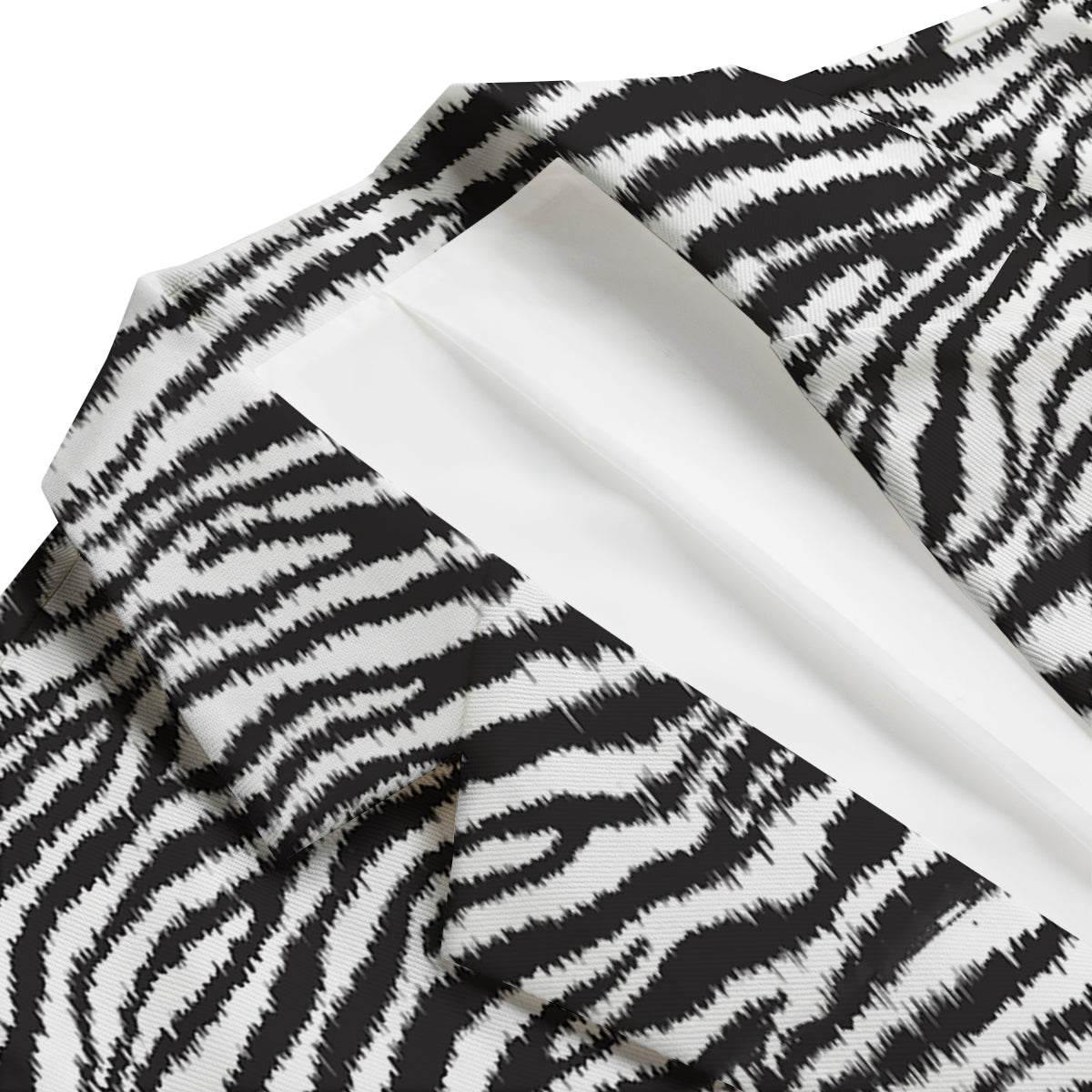 White Tiger Pattern Print Men's Blazer-grizzshop