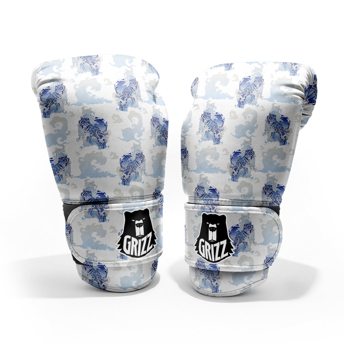 White Tiger Tattoo Japanese Print Pattern Pro Boxing Glove