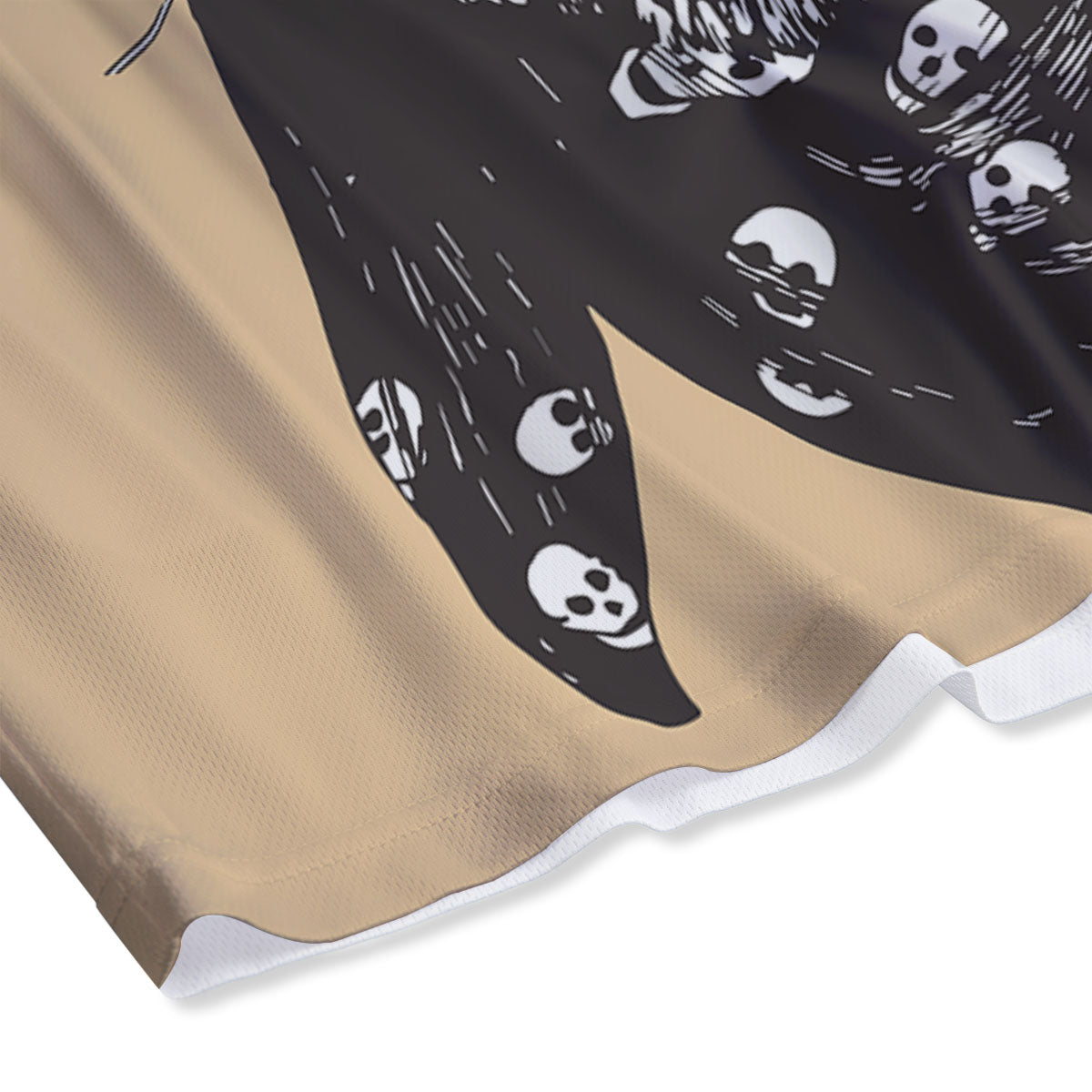 White Tiger With Sunglasses Print Pattern Mesh Shorts
