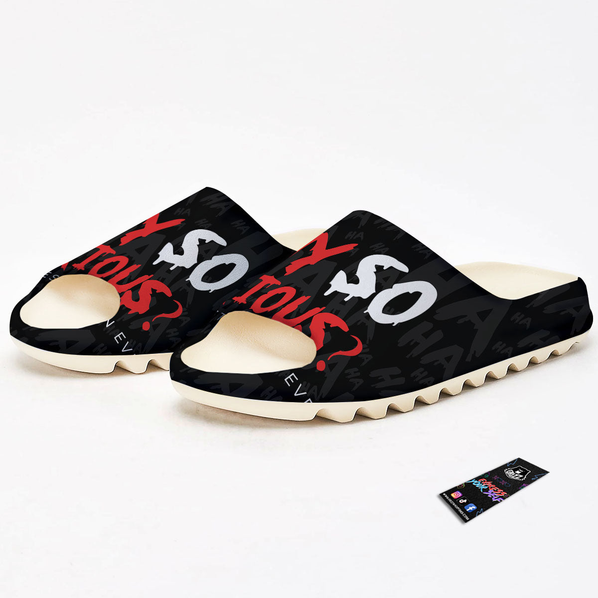 Why So Serious Laughing Joker Print Sandals-grizzshop