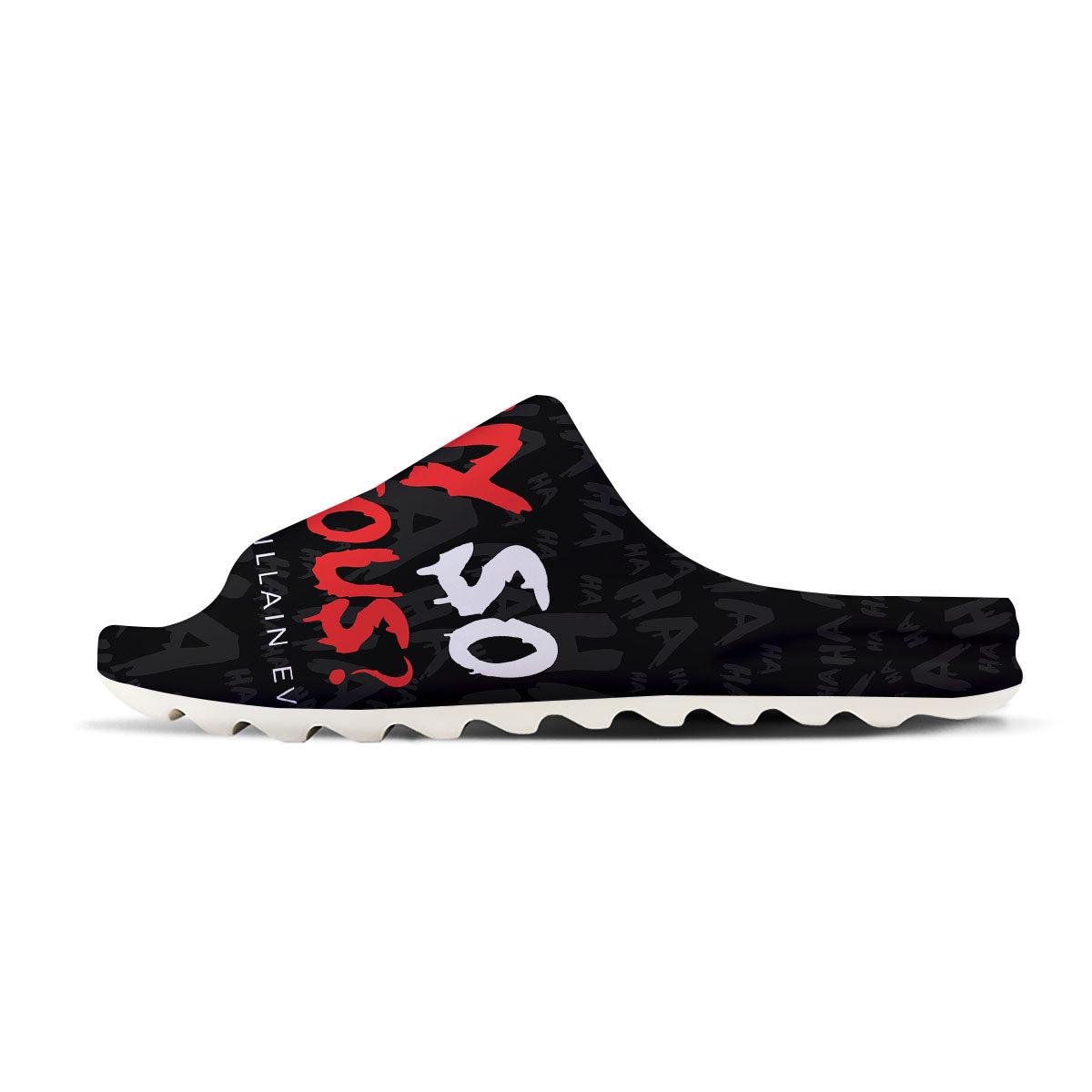 Why So Serious Laughing Joker Print Sandals-grizzshop