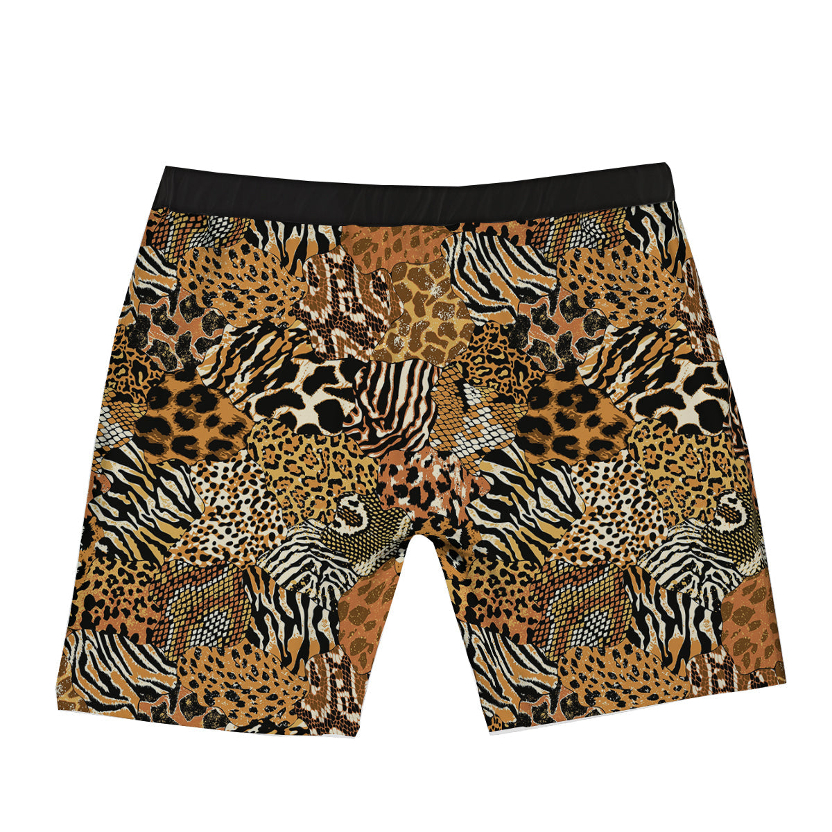 Wild Animal Skins Patchwork Print Pattern Boxer Briefs-grizzshop