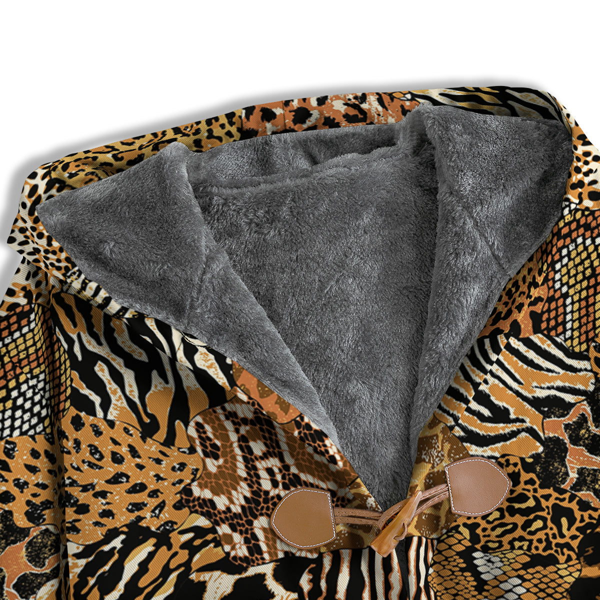 Wild Animal Skins Patchwork Print Pattern Men's Windbreaker Jacket-grizzshop