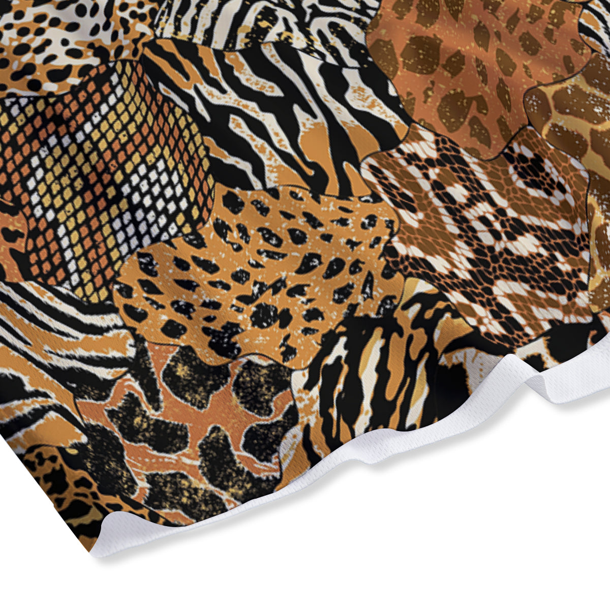 Wings Flame Print Mesh Shorts