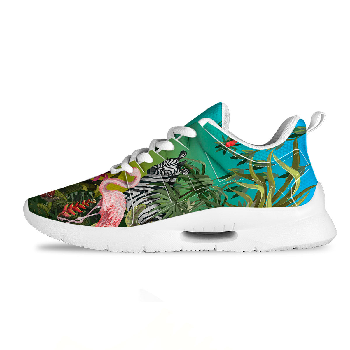 Wild Animals Jungle Print Tennis Shoes-grizzshop