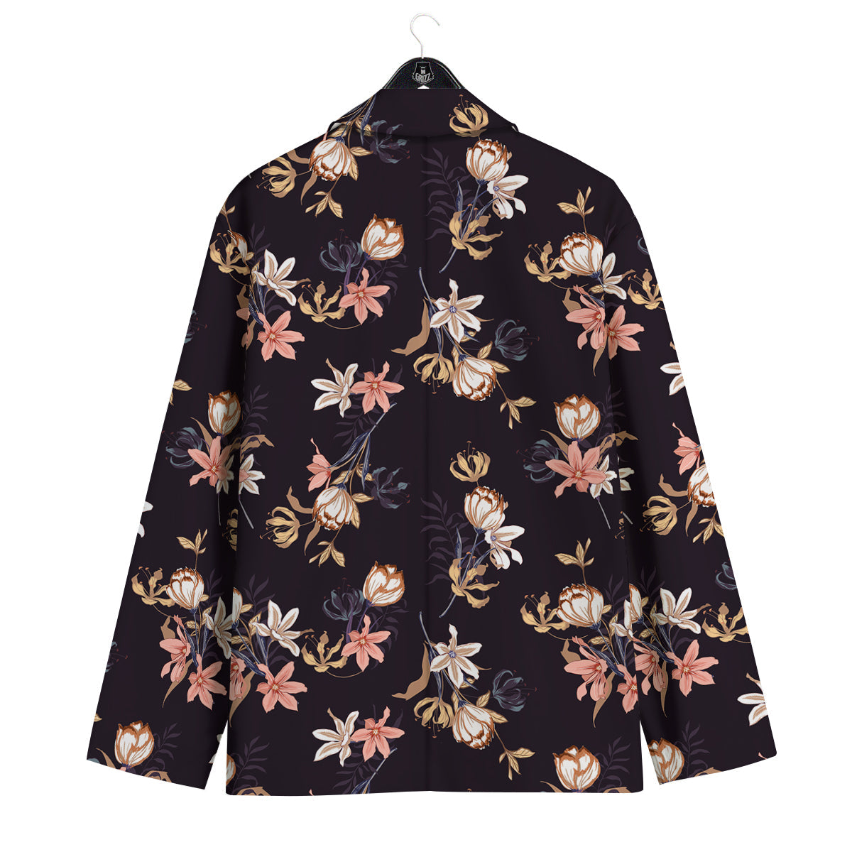 Wild Flower Print Pattern Men's Sport Coat-grizzshop