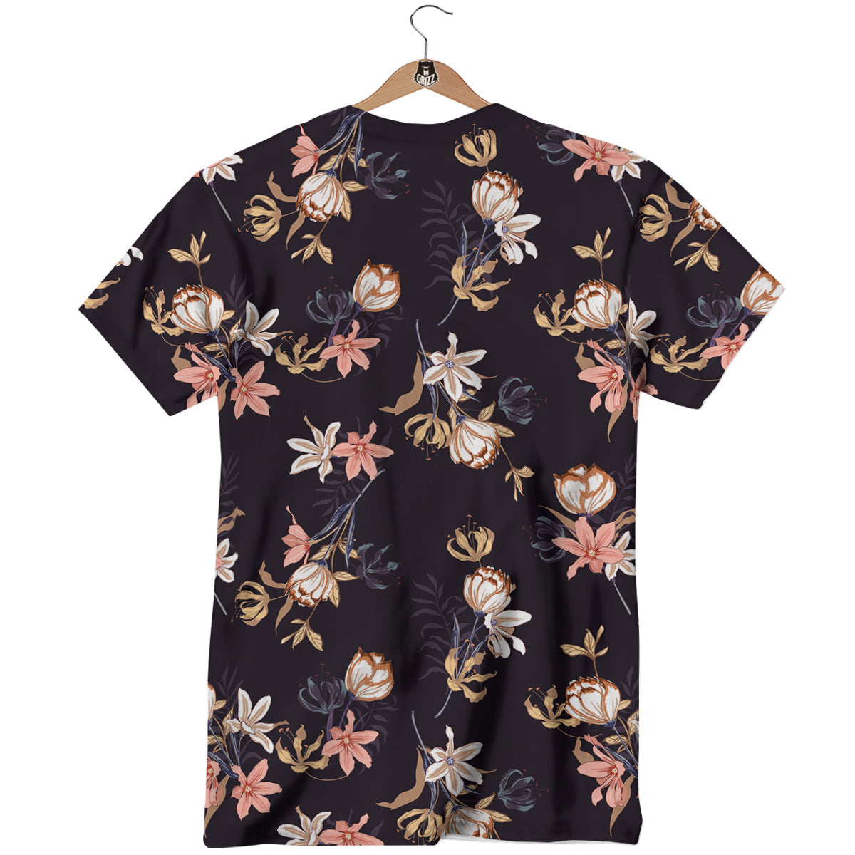 Wild Flower Print Pattern T-Shirt-grizzshop