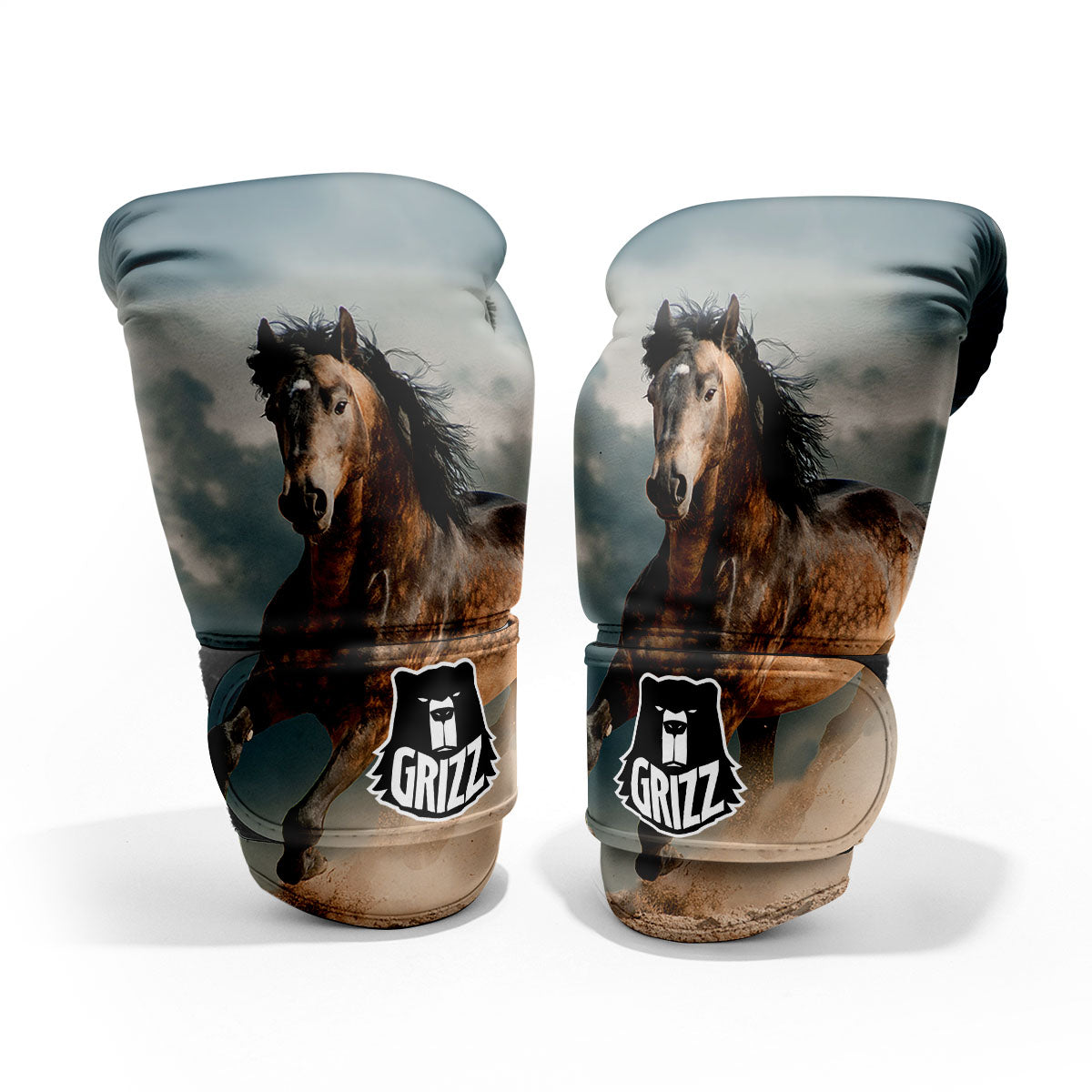 Wild Horses Running Print Pro Boxing Glove