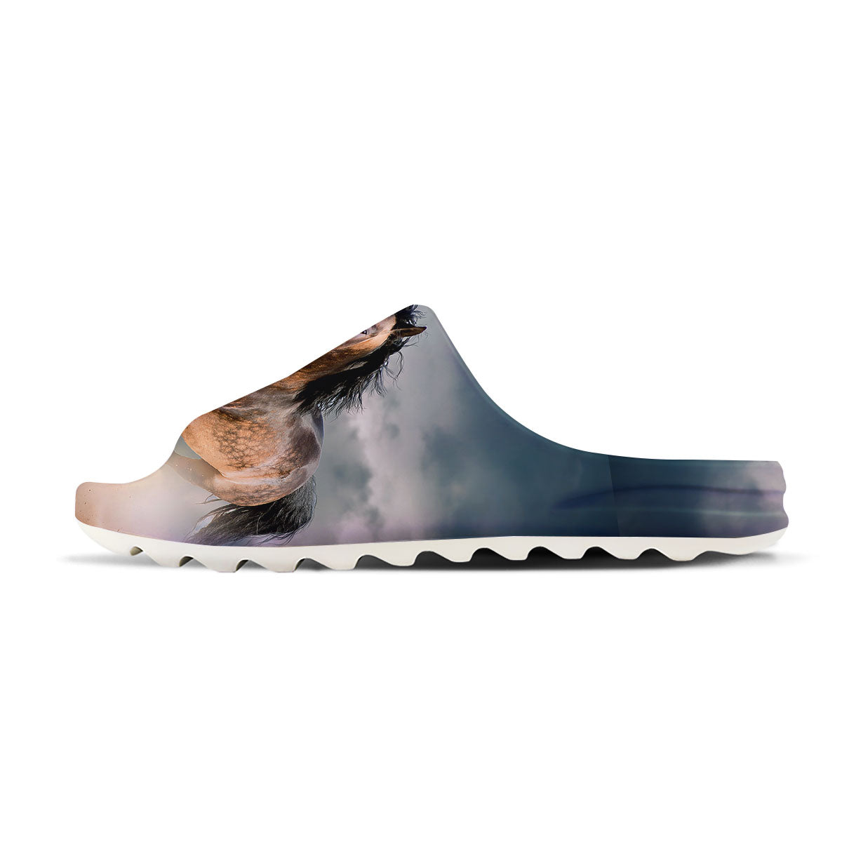 Wild Horses Running Print Sandals-grizzshop