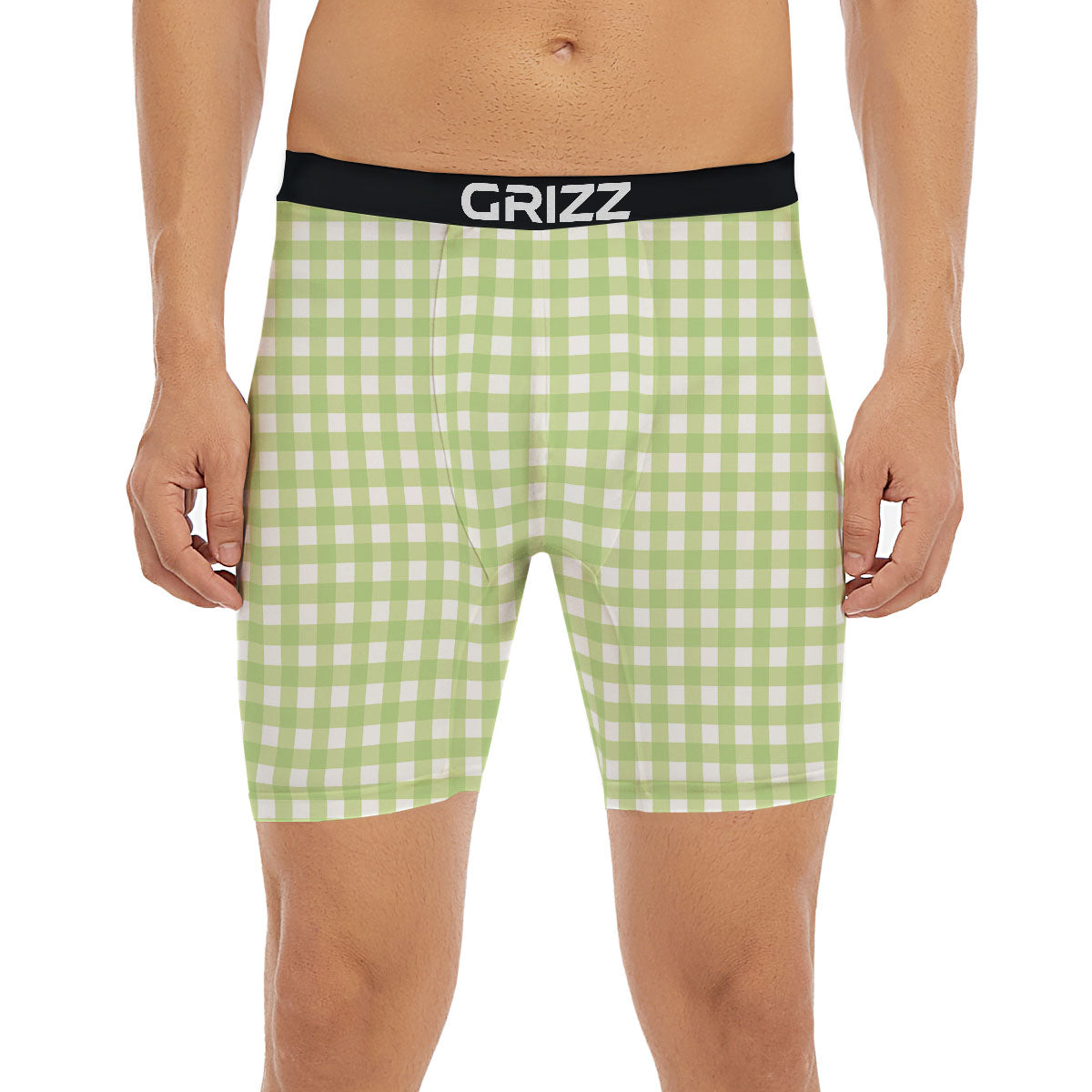 Wildflowers Blue Hawaiian Print Pattern Boxer Briefs-grizzshop