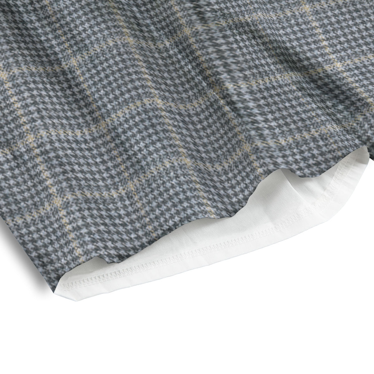 Windowpane Grey Print Pattern Men's Athletic Shorts-grizzshop