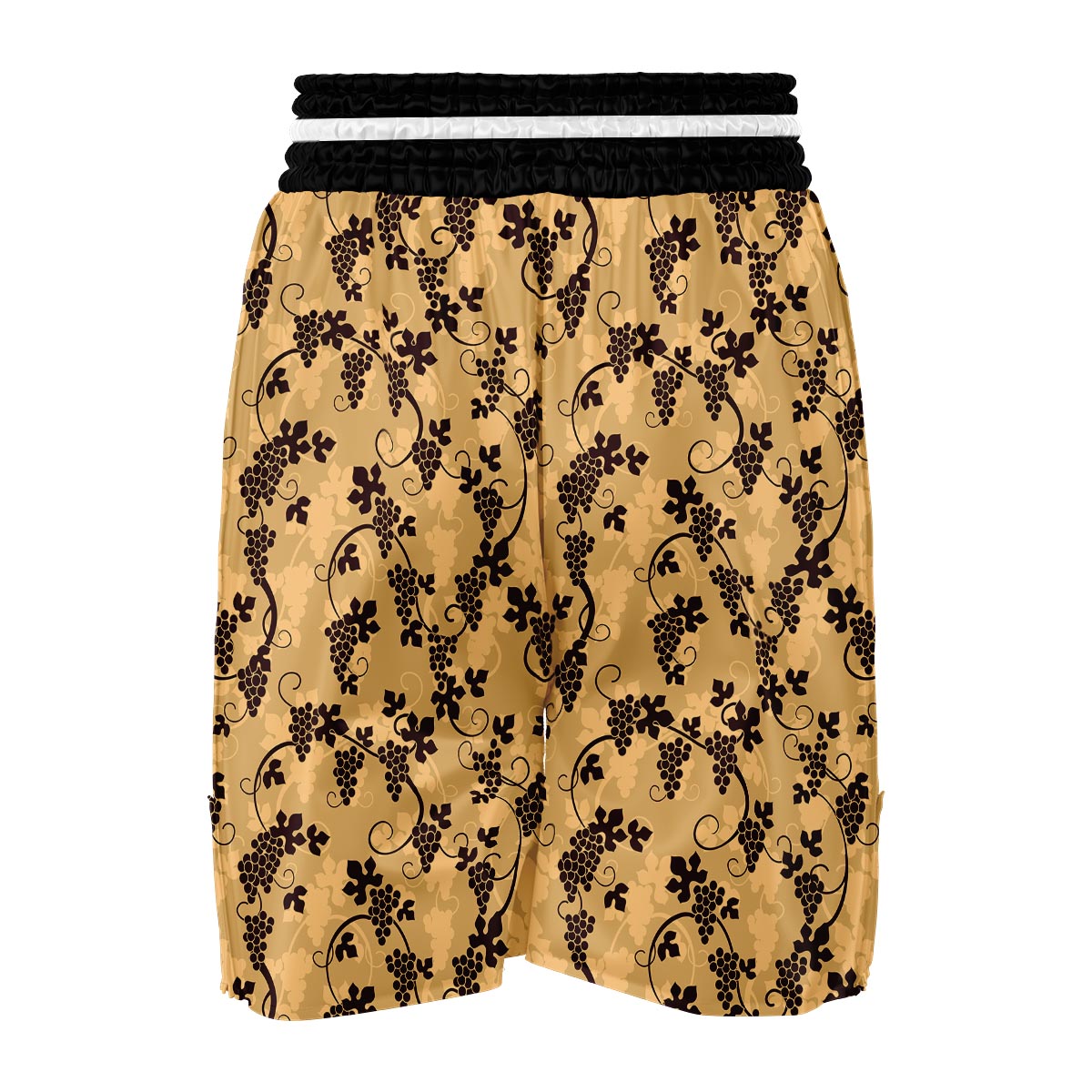 Wine Grape Pattern Print Boxing Shorts-grizzshop