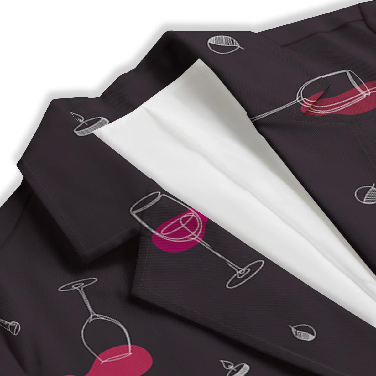 Wine Splash Print Pattern Women's Blazer-grizzshop