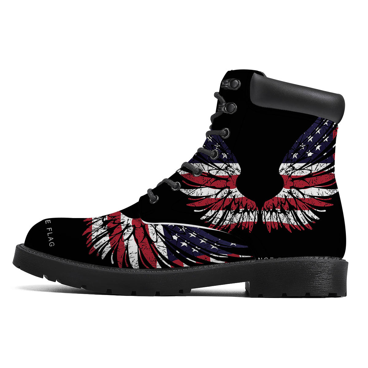 Wing Flag American Print Boots-grizzshop
