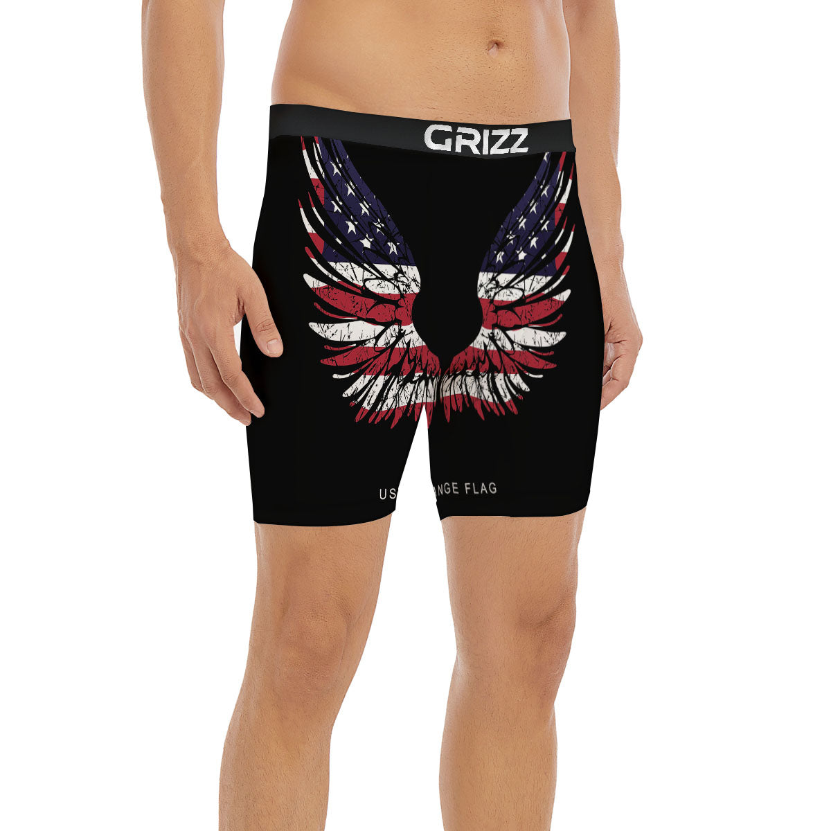Wing Flag American Print Boxer Briefs-grizzshop