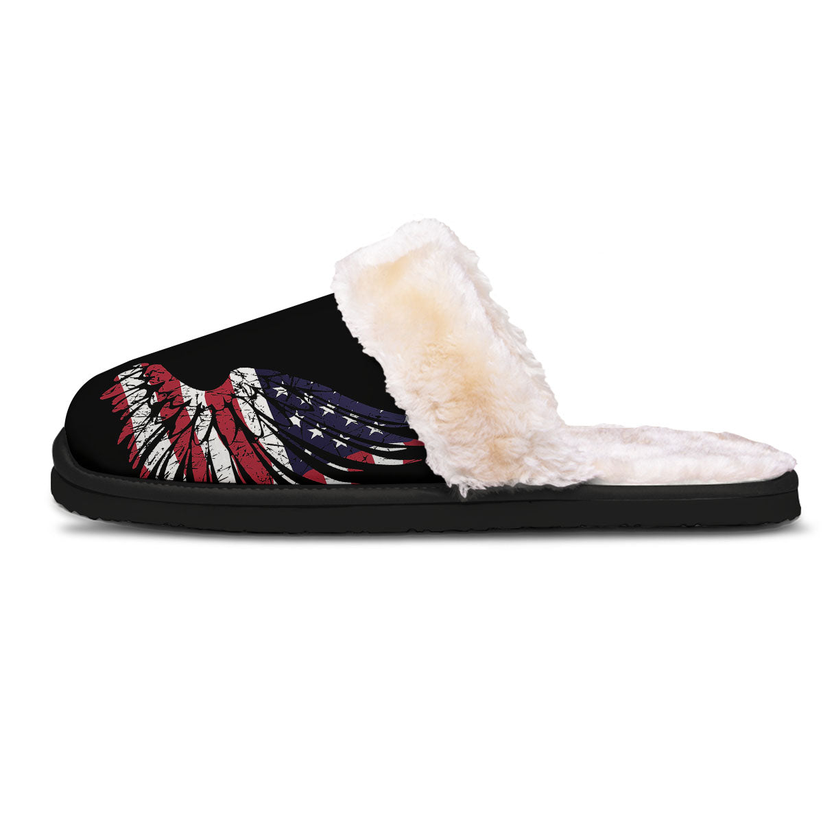Wing Flag American Print Slippers-grizzshop