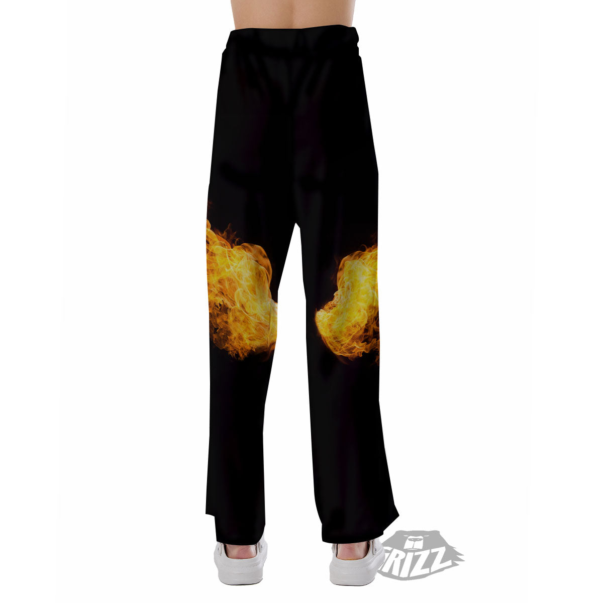 Wings Flame Print Pajama Pants-grizzshop
