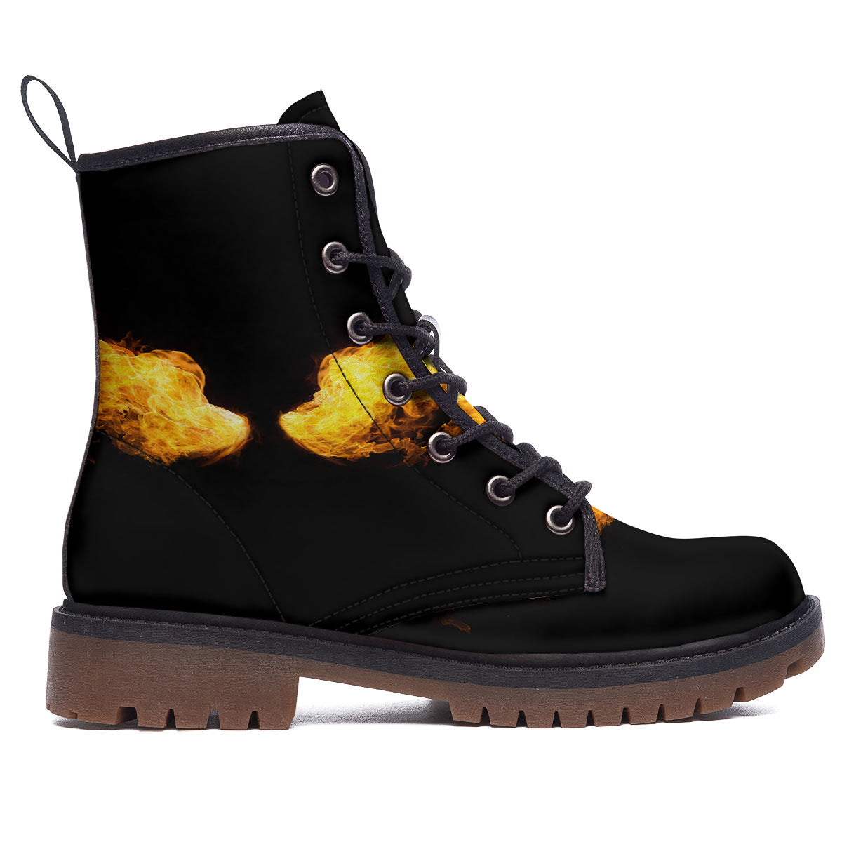 Wings Flame Print Work Boots-grizzshop