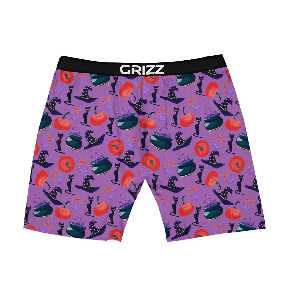 Witch Cauldron Halloween Print Pattern Boxer Briefs-grizzshop