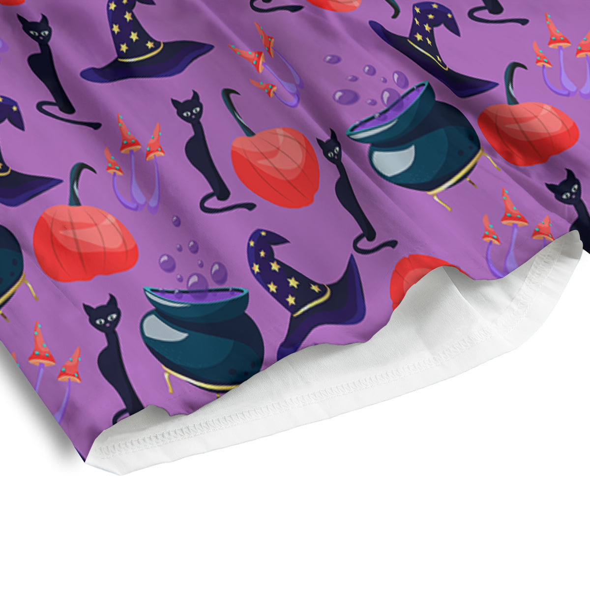 Witch Cauldron Halloween Print Pattern Men's Athletic Shorts