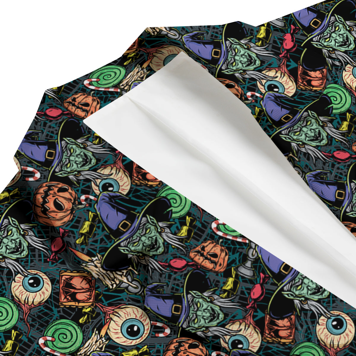Witch Halloween Elements Print Pattern Men's Blazer-grizzshop