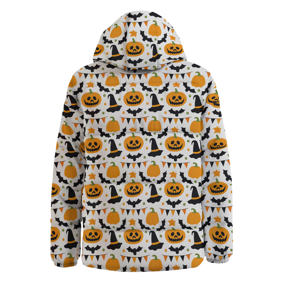 Witch Hat Halloween Print Pattern Down Jacket-grizzshop
