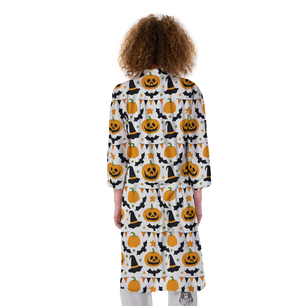 Witch Hat Halloween Print Pattern Kimono-grizzshop