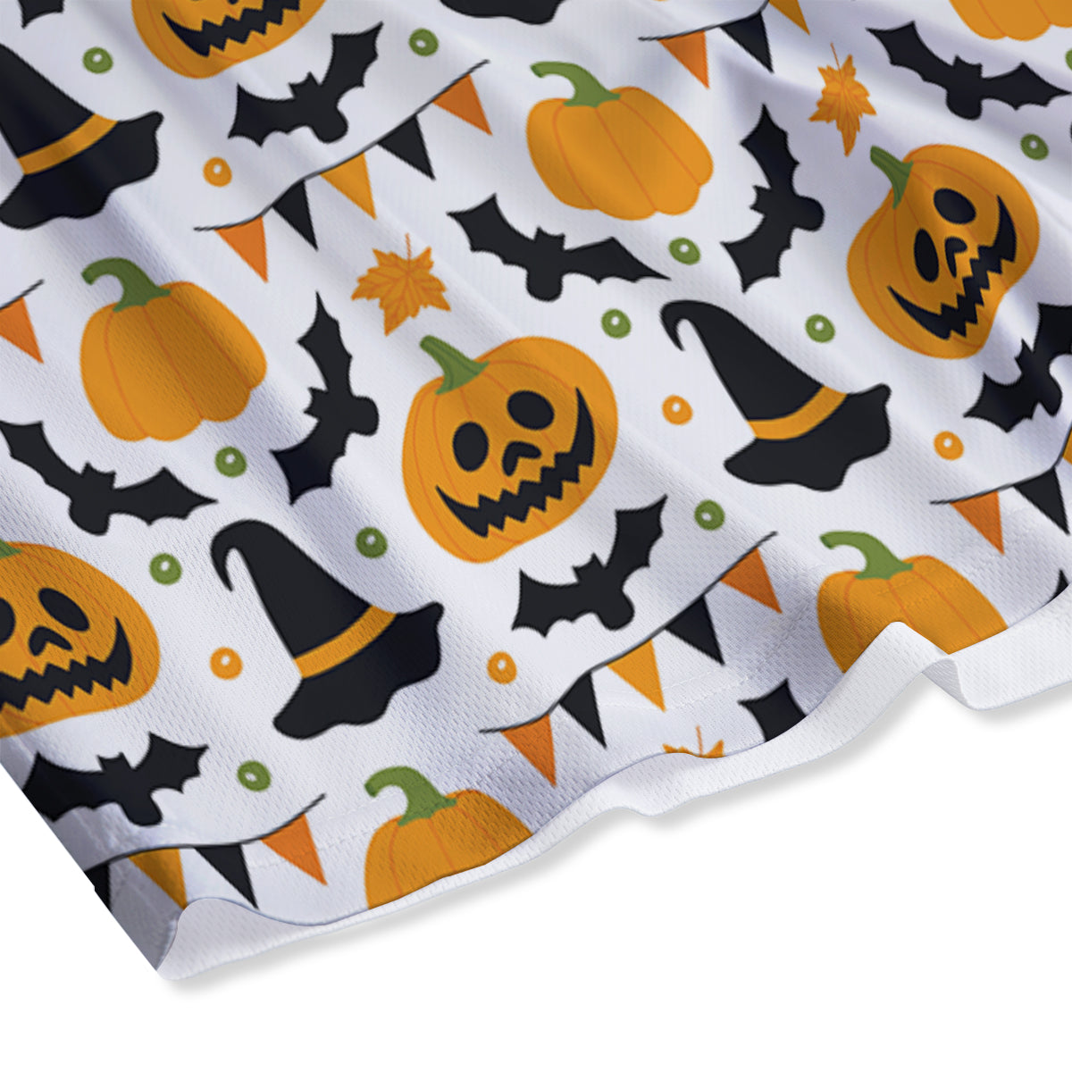 Witch Hat Halloween Print Pattern Mesh Shorts