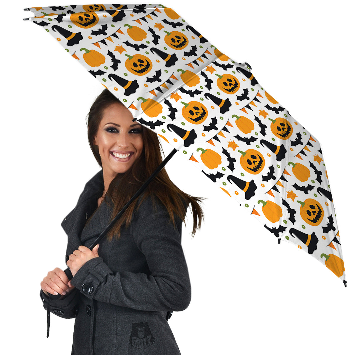 Witch Hat Halloween Print Pattern Umbrella-grizzshop
