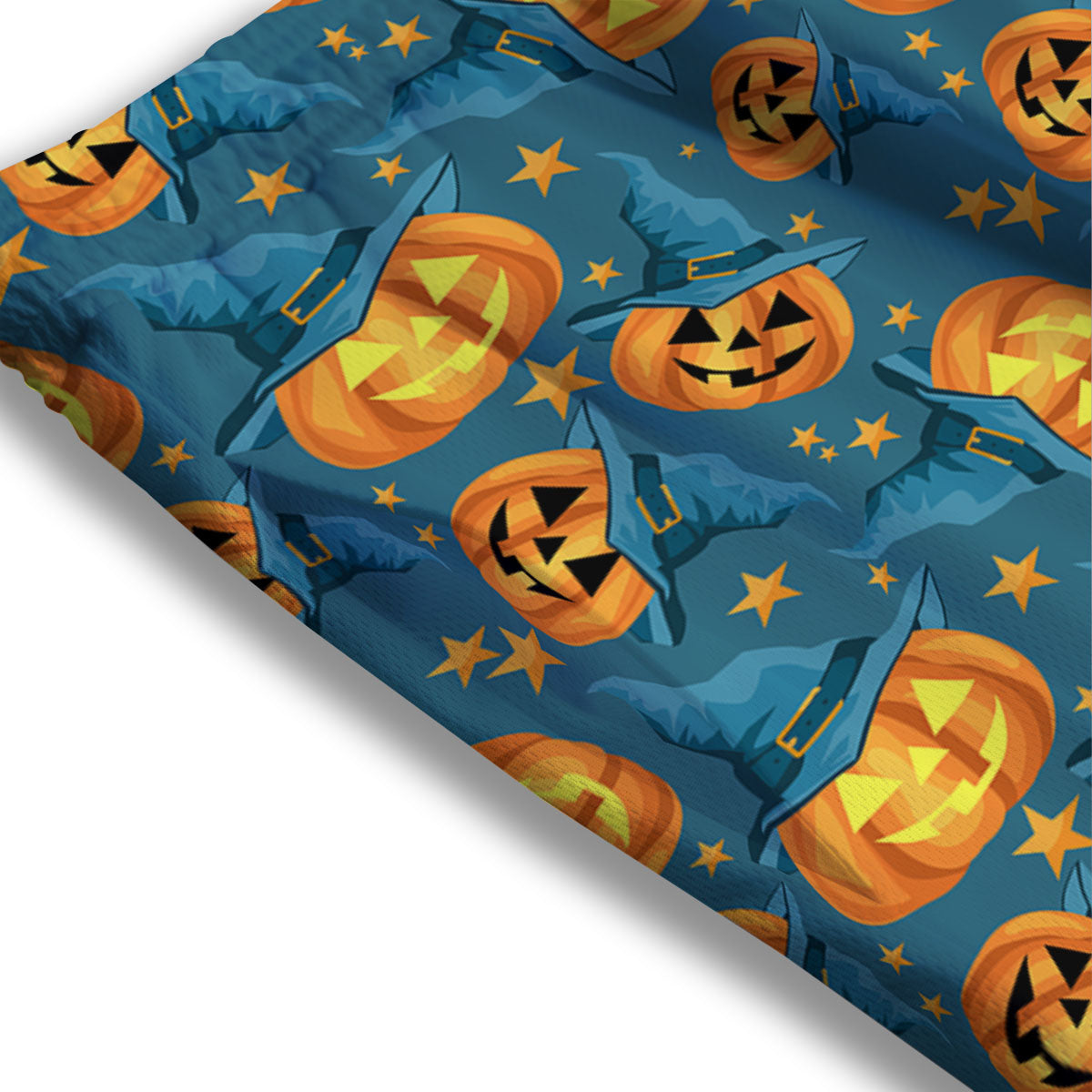 Witch Hat Pumpkin Print Pattern Mesh Shorts