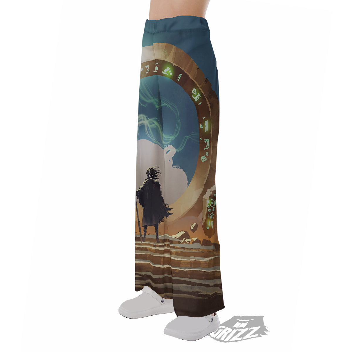 Wizard And Gate Print Pajama Pants-grizzshop