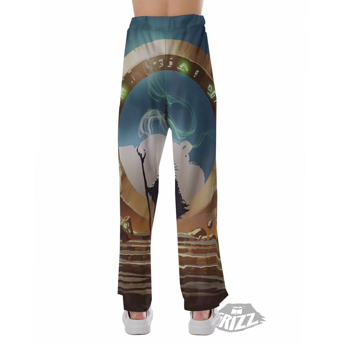 Wizard And Gate Print Pajama Pants-grizzshop