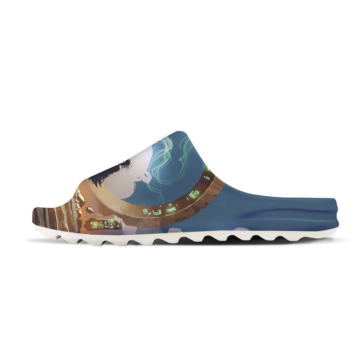 Wizard And Gate Print Sandals-grizzshop