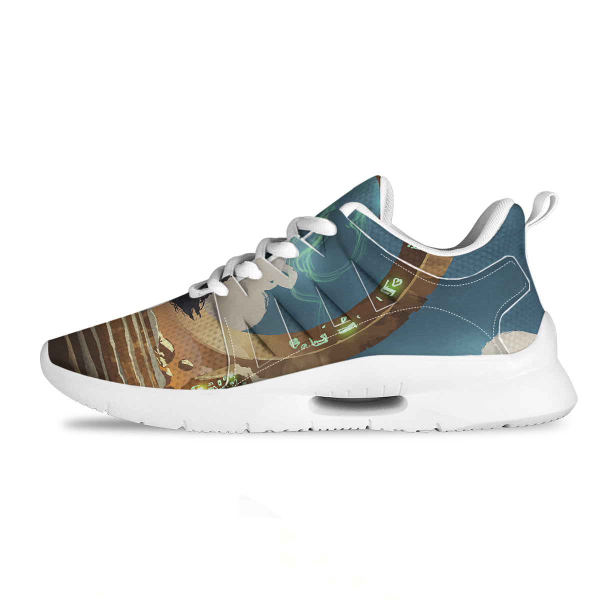 Wizard And Gate Print Tennis Shoes-grizzshop